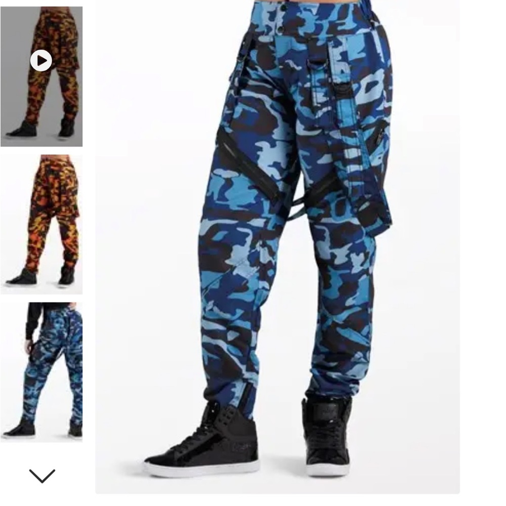 Balera Blue Camouflage Pop Star Pants